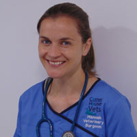 Hannah Johnson - BVetMed MRCVS GPCert (EM&S) Senior Veterinary Surgeon